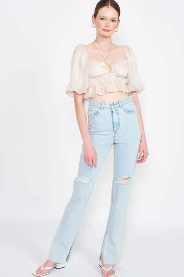 Amora Ruched Crop Top*Emory Park Clothing Best