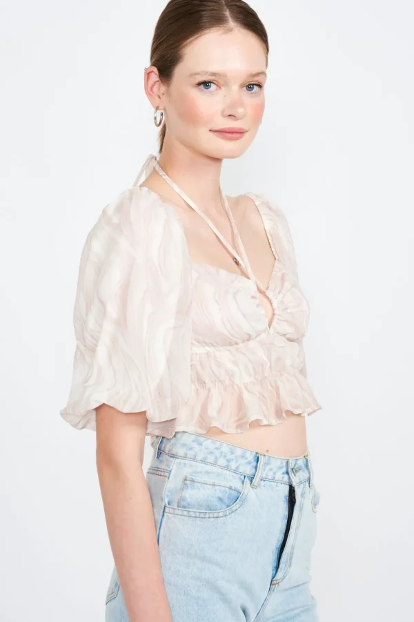 Amora Ruched Crop Top*Emory Park Clothing Best