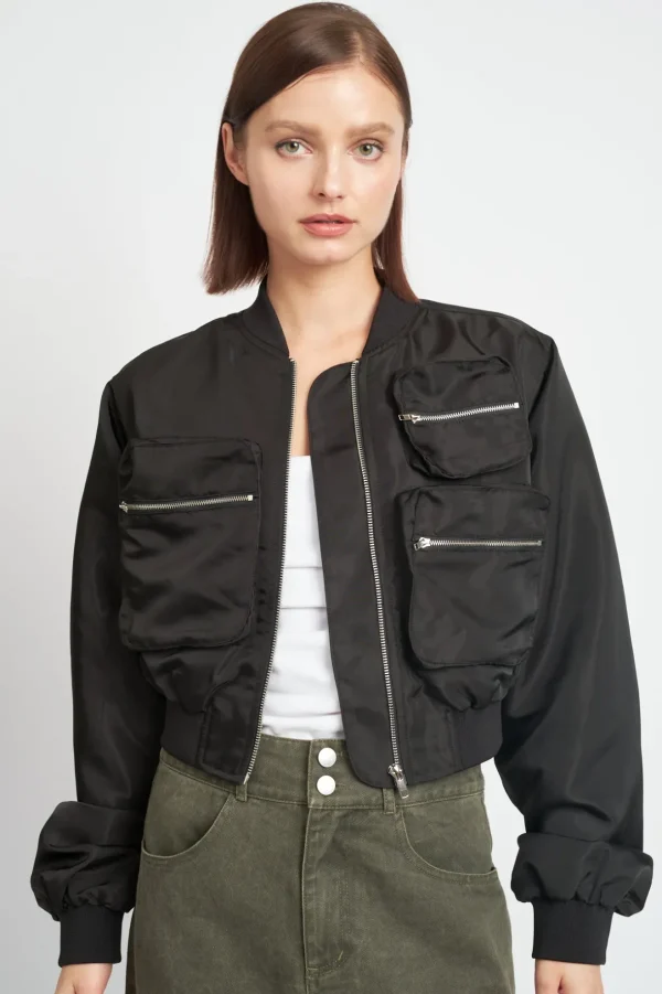 Hazel Bomber Jacket*Emory Park Clothing Fashion