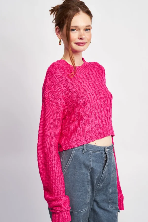 Kate Cropped Sweater*Emory Park Clothing Clearance