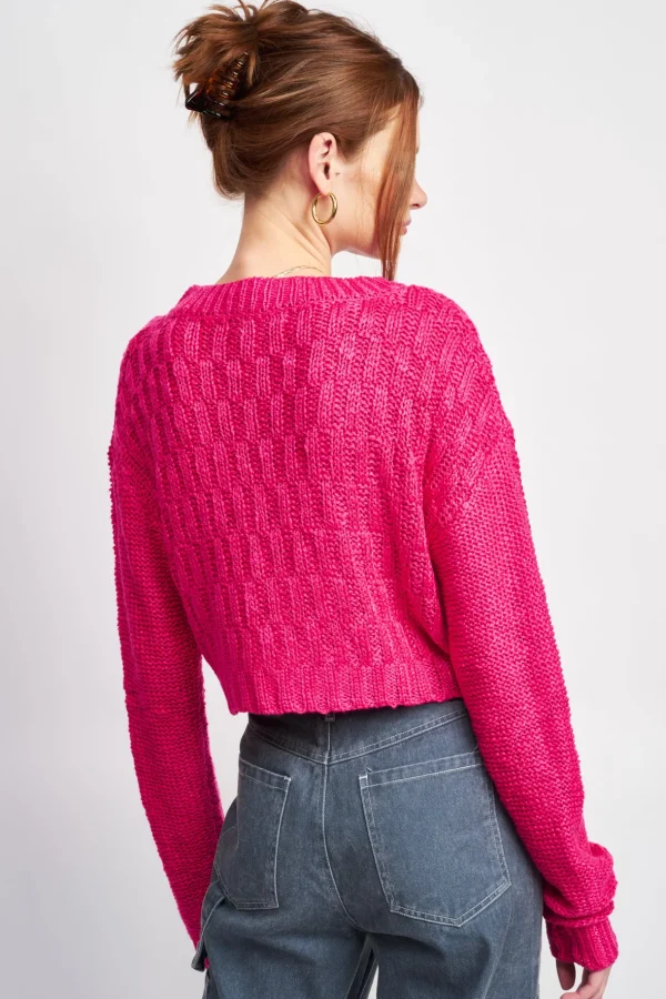 Kate Cropped Sweater*Emory Park Clothing Clearance
