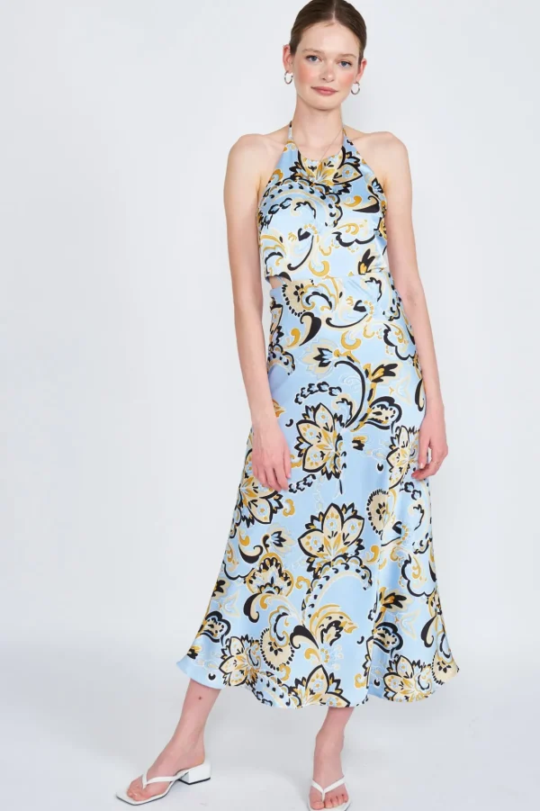 Luisa Halter Maxi Dress*Emory Park Clothing Outlet